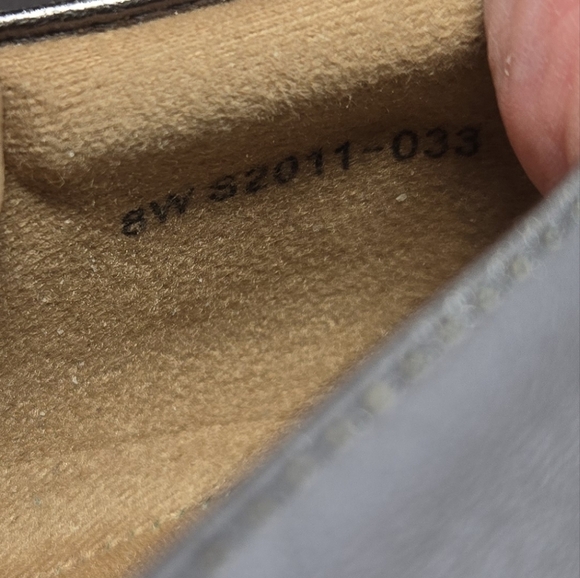 Softwalk Westport Womens Loafers Sz 8W Gray Metallic Slight Wedge Casual Comfort - Picture 14 of 14